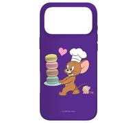 Custodia per iPhone 17 Pro Max Tom and Jerry Macaron Love