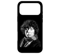Custodia per iPhone 17 Pro Max Tom Baker - Espressione spaventata Doctor Who, in bianco e nero