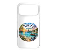Custodia per iPhone 17 Pro Max Torch Lake, Michigan, MI, Paradiso caraibico, Sandbar,