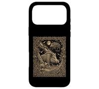 Custodia per iPhone 17 Pro Max Totem celeste della carta dei tarocchi del cinghiale