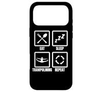 Custodia per iPhone 17 Pro Max Trampolinista Routine Allenatore trampolino elastico