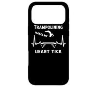 Custodia per iPhone 17 Pro Max Trampolino Giardino ginnasta Fitness Cardiogram Trampolino