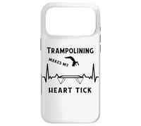 Custodia per iPhone 17 Pro Max Trampolino Giardino ginnasta Fitness Cardiogram Trampolino