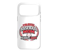 Custodia per iPhone 17 Pro Max Travel Baseball Mom Always Away Divertente Sport Mamma