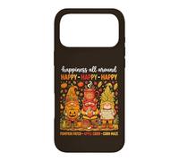 Custodia per iPhone 17 Pro Max Tre gnomi autunnali Zucca Patch Apple Sidro Mais Autunno