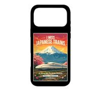 Custodia per iPhone 17 Pro Max Treni giapponesi Vintage Railway Travel Design Monte Fuji