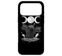 Custodia per iPhone 17 Pro Max Triple Moon Witch Cat Wicca Wiccan Pagan Symbol Halloween