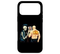 Custodia per iPhone 17 Pro Max Trust Me I'm an Artist Skeleton Ginger Cat Meme Tatuaggio Divertente