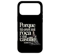 Custodia per iPhone 17 Pro Max Tu sei la mia roccia e la mia fortezza Salmi 31:3