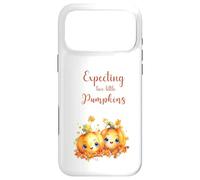 Custodia per iPhone 17 Pro Max Twins Pregnancy Expecting Two Little Pumpkins Halloween Fall