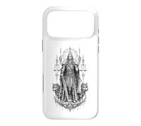 Custodia per iPhone 17 Pro Max Tyr Norse War Justice Wolf Rune Mitologia Opera d'arte
