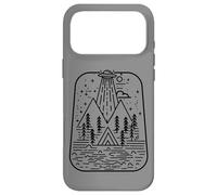 Custodia per iPhone 17 Pro Max UFO Abduction Invasione aliena Arte minimalista