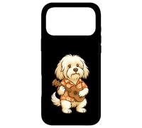 Custodia per iPhone 17 Pro Max Ukulele Havanese che suona la chitarra Hawaii - Funny Dog Mom Dad