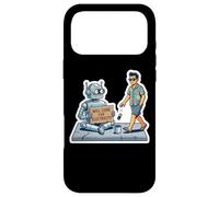 Custodia per iPhone 17 Pro Max Umorismo futuristico del codificatore di robot - Codifica per il potere