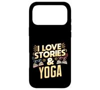 Custodia per iPhone 17 Pro Max Umorismo yoga amante dei libri per lettori che amano le storie