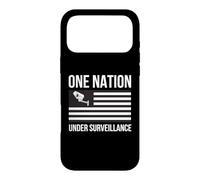 Custodia per iPhone 17 Pro Max Una nazione sotto sorveglianza Privacy World Order 1984 Chip