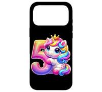Custodia per iPhone 17 Pro Max Unicorno 5° compleanno design per ragazze amanti degli unicorni