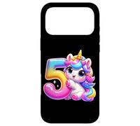 Custodia per iPhone 17 Pro Max Unicorno 5° compleanno design per ragazze amanti degli unicorni