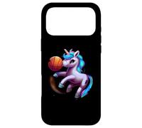 Custodia per iPhone 17 Pro Max Unicorno Giocare Basket Cool Divertente Unicorni Basket