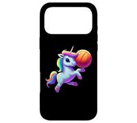 Custodia per iPhone 17 Pro Max Unicorno Giocare Basket Cool Divertente Unicorni Basket