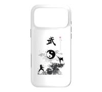 Custodia per iPhone 17 Pro Max Uniforme da karate Goju, costume da karate, calligrafia