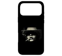 Custodia per iPhone 17 Pro Max Uomo Misterioso Con Sigaretta In Cappello Fedora