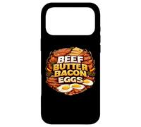 Custodia per iPhone 17 Pro Max Uova di pancetta al burro di manzo Dieta carnivora Chetogenica Fan