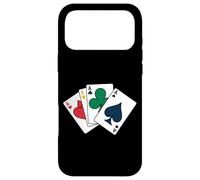 Custodia per iPhone 17 Pro Max Usura di stile del casinò del poker delle carte da gioco di quattro assi per il tee