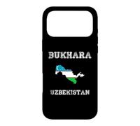 Custodia per iPhone 17 Pro Max Uzbekistan Bandiera Distressed Bukhara Pride