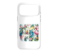 Custodia per iPhone 17 Pro Max Vacanza tropicale con animali esotici paradiso estivo