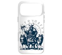 Custodia per iPhone 17 Pro Max Valhalla Odin Rune Circle Lupi guerrieri vichinghi nordici