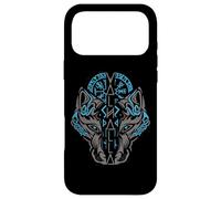 Custodia per iPhone 17 Pro Max Valhalla Wolf Mask Odin Runes Norse Compass Viking