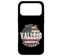 Custodia per iPhone 17 Pro Max Vallejo California, bandiera americana vintage