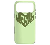 Custodia per iPhone 17 Pro Max Vegan Saying Heart Shape Design/Promuove la dieta a base