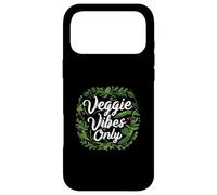 Custodia per iPhone 17 Pro Max Veggie Vibes Only Plant Based Vegetarian Vegan Lifestyle