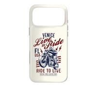 Custodia per iPhone 17 Pro Max Venezia Florida USA Moto Skull Rider Vintage Design