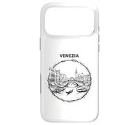 Custodia per iPhone 17 Pro Max Venezia Italia Schizzo Rialto Ponte Gondola Art