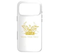 Custodia per iPhone 17 Pro Max Veni Vidi Vici - Citazione latina Giulio Cesare - Roma antica