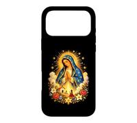 Custodia per iPhone 17 Pro Max Vergine Maria Preghiera Chiesa Rose Cattolica Arte devozionale