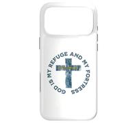 Custodia per iPhone 17 Pro Max Versetto cristiano Dio è il mio rifugio e la mia fortezza Salmi 91