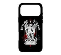 Custodia per iPhone 17 Pro Max Versetto della Bibbia dell'Arcangelo Cristiano Not By Might But By Grace