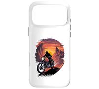 Custodia per iPhone 17 Pro Max Viaggio al tramonto in moto giro nell'orizzonte