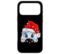 Custodia per iPhone 17 Pro Max Video Game Controller Natale Babbo Natale Cappello Gamer Ragazzi