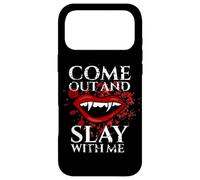 Custodia per iPhone 17 Pro Max Vieni fuori e uccidi con me zanne vampiro Halloween