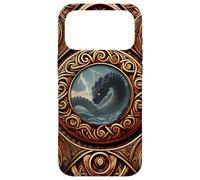 Custodia per iPhone 17 Pro Max Viking Norse Mythology - Jormungandr - Oseberg Style V1
