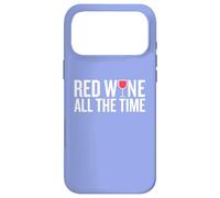 Custodia per iPhone 17 Pro Max Vino rosso tutto il tempo divertente bere slogan