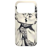Custodia per iPhone 17 Pro Max Vintage 1940 Baci Donne Lesbiche LGBT Queer Amore Meme