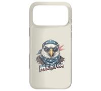 Custodia per iPhone 17 Pro Max Vintage American Bald Eagle 4 luglio Merica