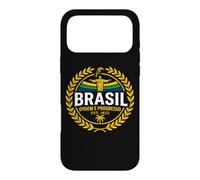 Custodia per iPhone 17 Pro Max Vintage Brasil Ordem e Progresso Cristo Redentore Grafica