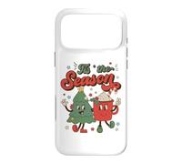 Custodia per iPhone 17 Pro Max Vintage Christmas Tis The Season Christmas Tree Coffee Latte